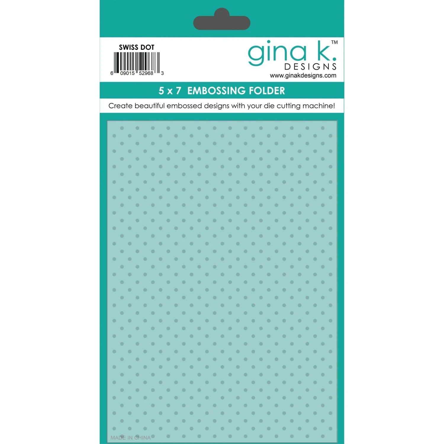 Gina K Designs SWISS DOT 5x7 Inch Embossing Folder Efsd 3 Gina K Designs SWISS DOT 5x7 Inch Embossing Folder Efsd