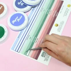 Altenew Round Ink Pads Label Set Blue Mountains, Frosted Foliage, Woodland Escape Alt7977 -Simon Says Stamp T6yfIJhg