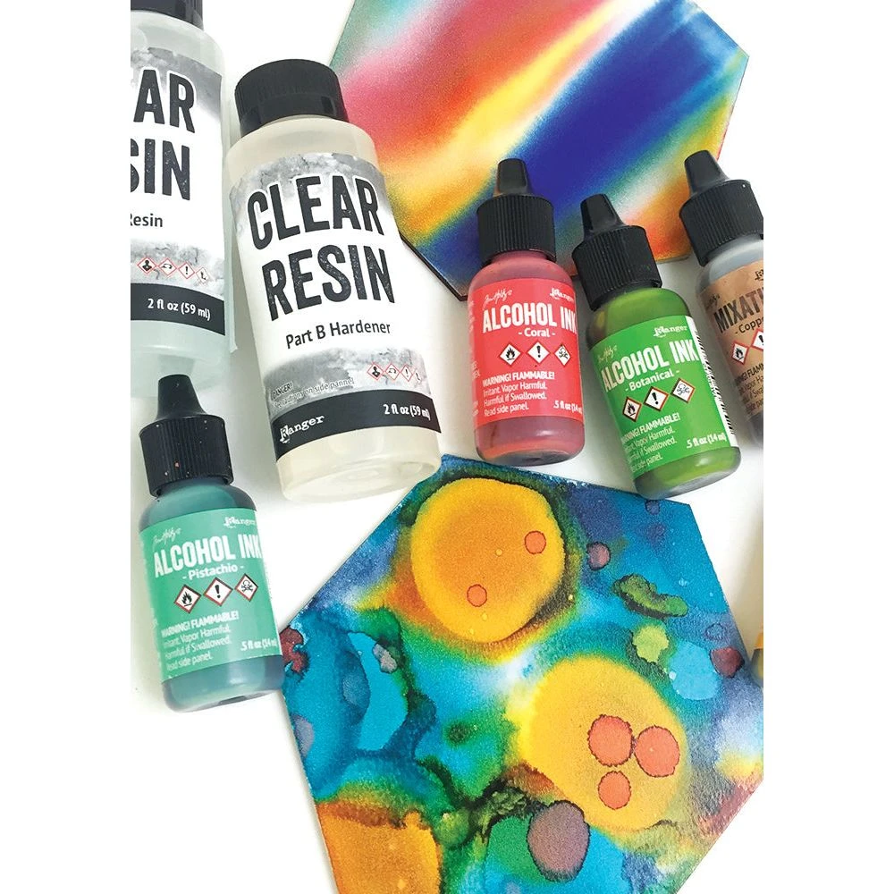 Tim Holtz Hard Core Art Panels 4 Inch Hexagons Ranger Tac69737 4 Tim Holtz Hard Core Art Panels 4 Inch Hexagons Ranger Tac69737 - Image 2