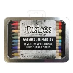 Tim Holtz Distress Watercolor Pencils Set 6 Ranger Tdh83603