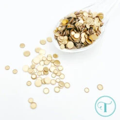 Trinity Stamps Matte Metallic Confetti Embellishment Bundle -Simon Says Stamp TSB 426 MatteMet.GoldCloseUp e2e2939a 737c 4c80 9656 9702bf35ed72