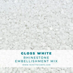 Trinity Stamps Gloss White Rhinestone Embellishment Box Tsb-428