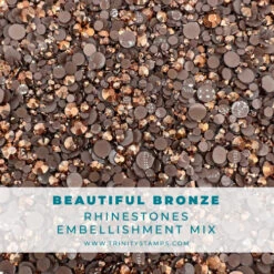 Trinity Stamps Beautiful Bronze Rhinestone Embellishment Box Tsb-430