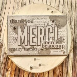 CZ Design Clear Stamps Thank You Basics Cz393c Rain Or Shine -Simon Says Stamp Thank You Basics stamp NB