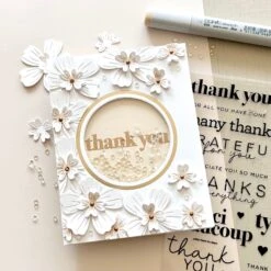 CZ Design Clear Stamps Thank You Basics Cz393c Rain Or Shine -Simon Says Stamp Thank You Basics stamp RB5