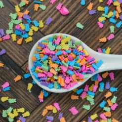 This Calls For Confetti Peepin' Bunnies Polymer Clay Embellishments