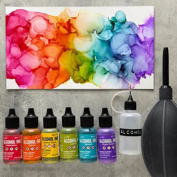 Tim Holtz Alcohol Ink Spectrum Bright 8 Pack Kit Ranger Tak79385 - Image 2