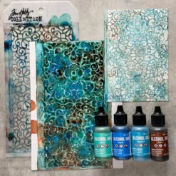 Tim Holtz Alcohol Ink Spectrum Bright 8 Pack Kit Ranger Tak79385 -Simon Says Stamp Tim Holtz Alcohol Ink Spectrum Bright 8 Pack Kit Ranger tak79385 Colorful Backgrounds color code ALT05
