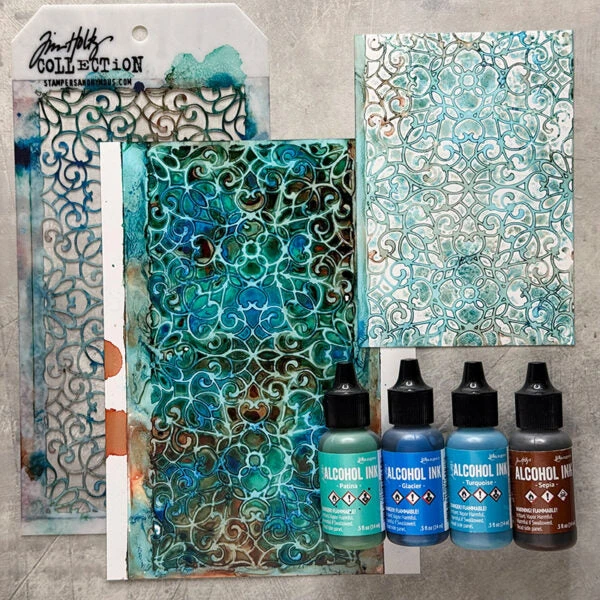 Tim Holtz Alcohol Ink Spectrum Bright 8 Pack Kit Ranger Tak79385 - Image 6