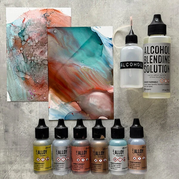 Tim Holtz Alcohol Ink Spectrum Bright 8 Pack Kit Ranger Tak79385 - Image 4