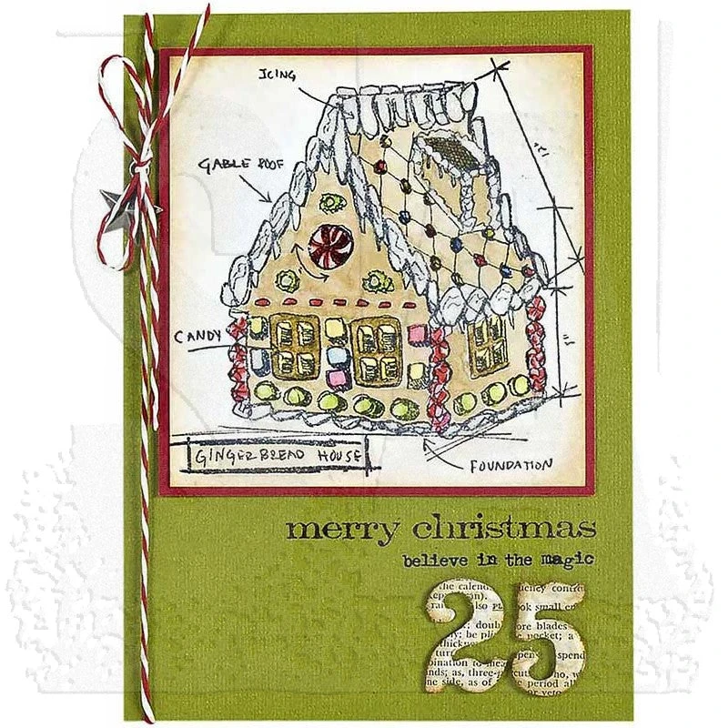 Tim Holtz Cling Rubber Stamps CHRISTMAS BLUEPRINTS 3 CMS169 5 Tim Holtz Cling Rubber Stamps CHRISTMAS BLUEPRINTS 3 CMS169 - Image 3