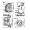 Tim Holtz Cling Rubber Stamps Easter Blueprints Cms144 -Simon Says Stamp Tim Holtz Cling Rubber Stamps EASTER BLUEPRINTS cms144 new