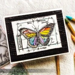 Tim Holtz Cling Rubber Stamps Easter Blueprints Cms144 -Simon Says Stamp Tim Holtz Cling Rubber Stamps Easter Blueprints cms144 butterfly