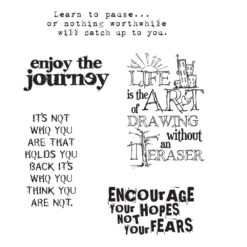 Tim Holtz Cling Rubber Stamps JUST THOUGHTS Cms078