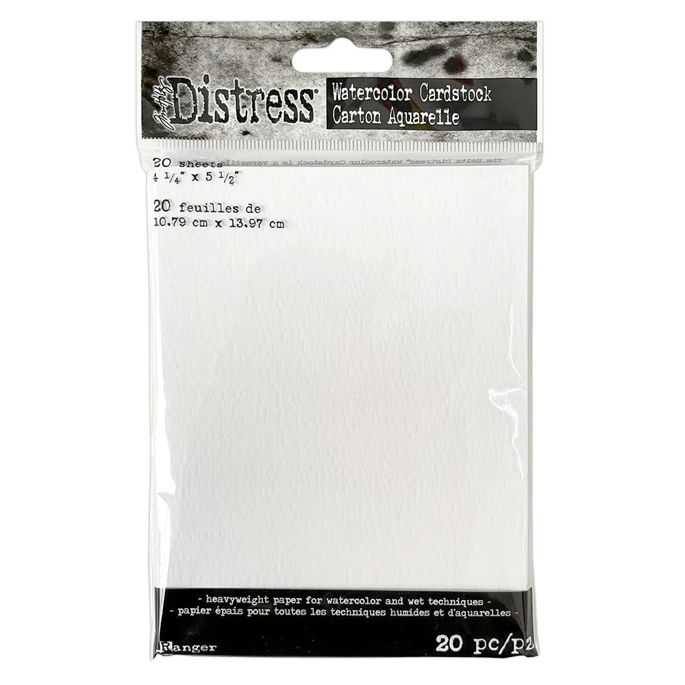 Tim Holtz Distress 4.25x5.5 Watercolor Cardstock And 5x8 Zipper Bag Bundle 4 Tim Holtz Distress 4.25x5.5 Watercolor Cardstock And 5x8 Zipper Bag Bundle - Image 2