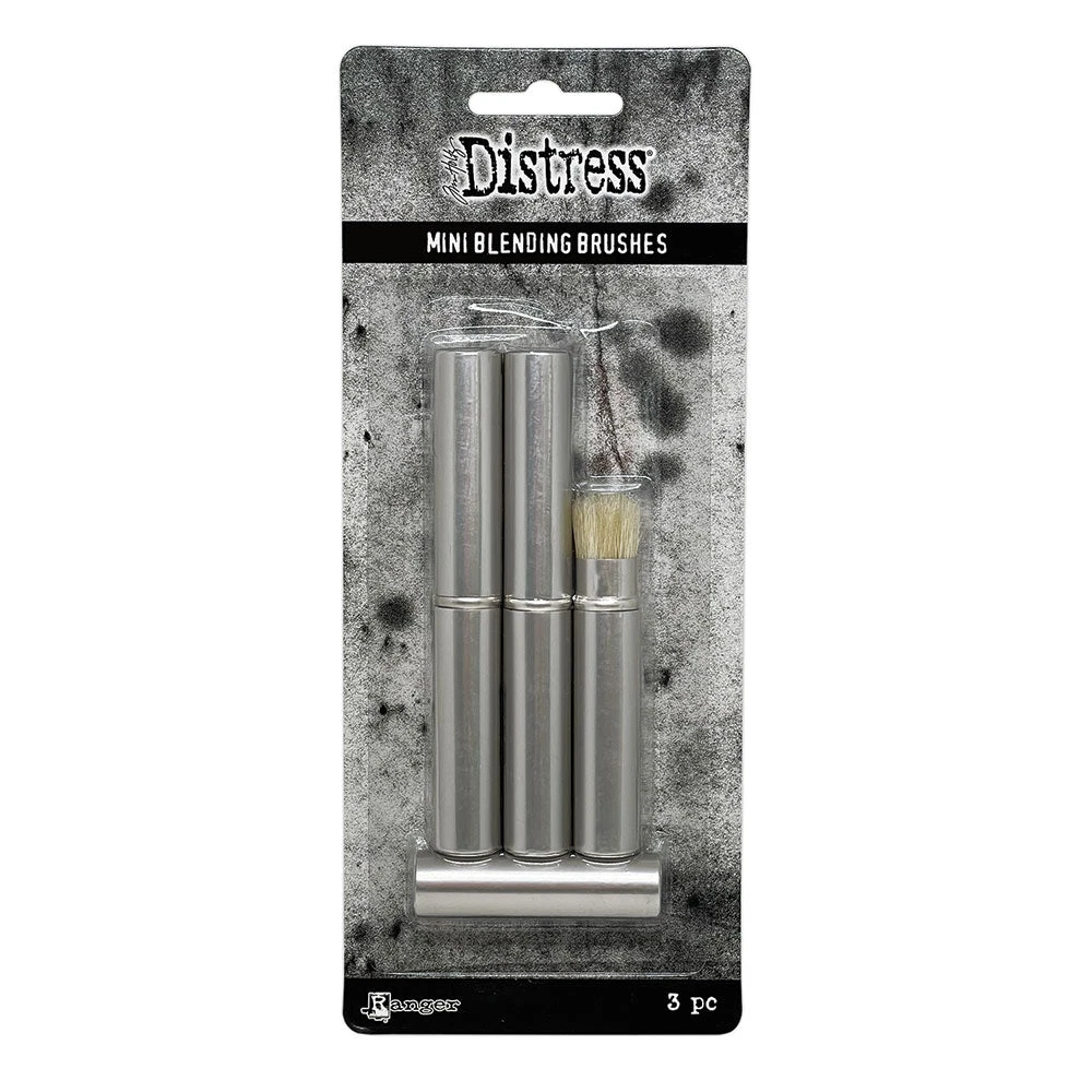 Tim Holtz Distress Mini Blending Brushes 3 Pack Ranger Tda89858 3 Tim Holtz Distress Mini Blending Brushes 3 Pack Ranger Tda89858
