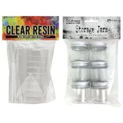 Tim Holtz Distress Storage Jars And Mixing Cups Bundle