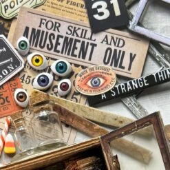 PREORDER Limited Edition Simon Says Stamp Tim Holtz Halloween Curio Kit + LIVE CLASS Ckhc25 -Simon Says Stamp Tim Holtz Halloween Curio Ingredients 2