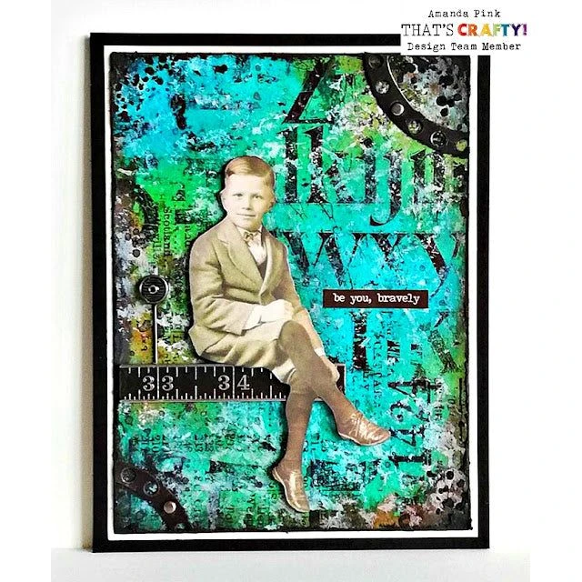 Tim Holtz Layering Stencil GRIME THS130 4 Tim Holtz Layering Stencil GRIME THS130 - Image 2