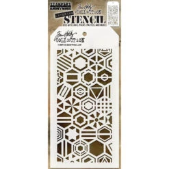 Tim Holtz Layering Stencil PATCHWORK HEX THS125