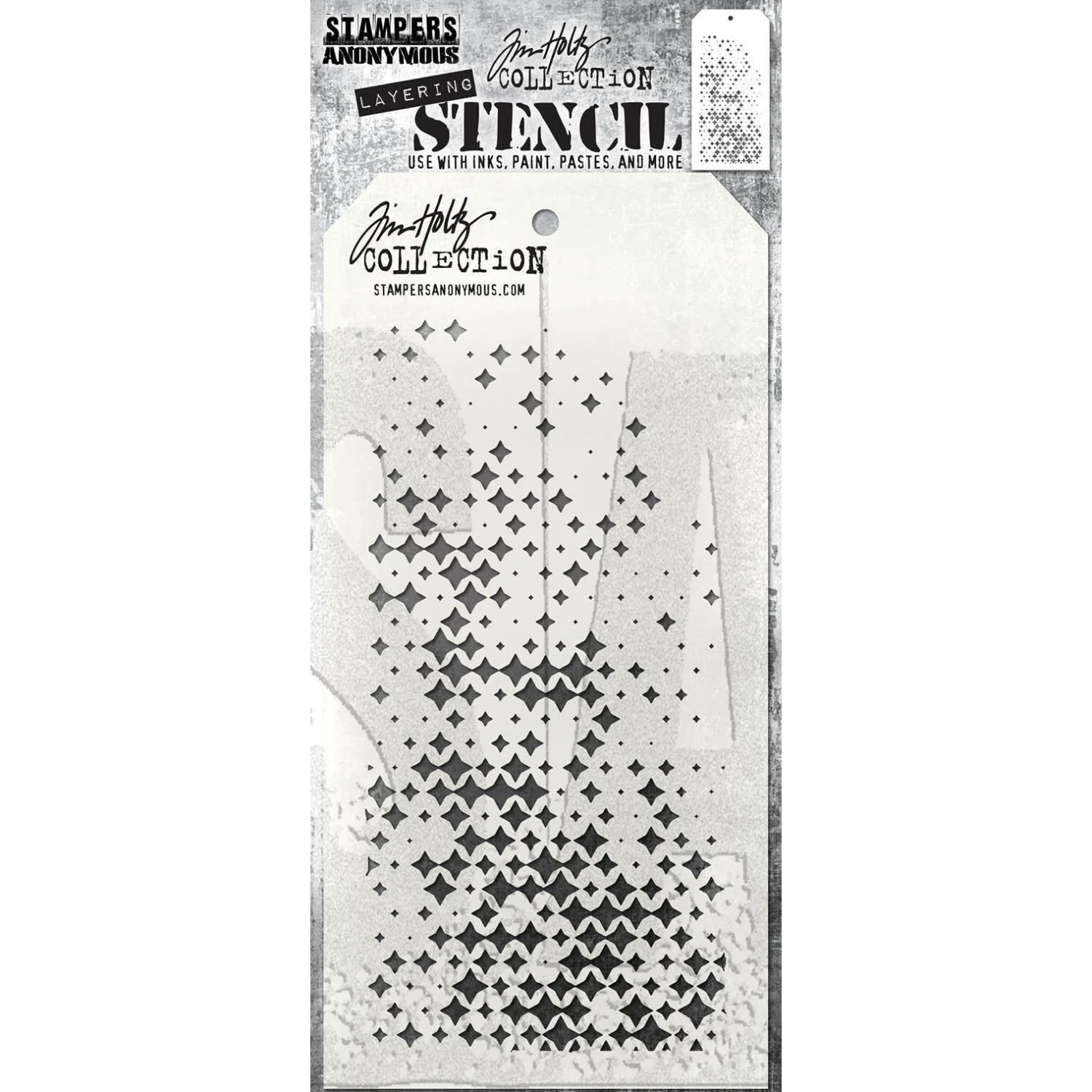 Tim Holtz Layering Stencil Sparkle Fade Ths188 3 Tim Holtz Layering Stencil Sparkle Fade Ths188