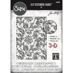 Tim Holtz Sizzix 3D Large A5 Embossing Folder Botanical 666888