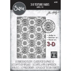 Tim Holtz Sizzix 3D Large A5 Embossing Folder Kaleidoscope 667001