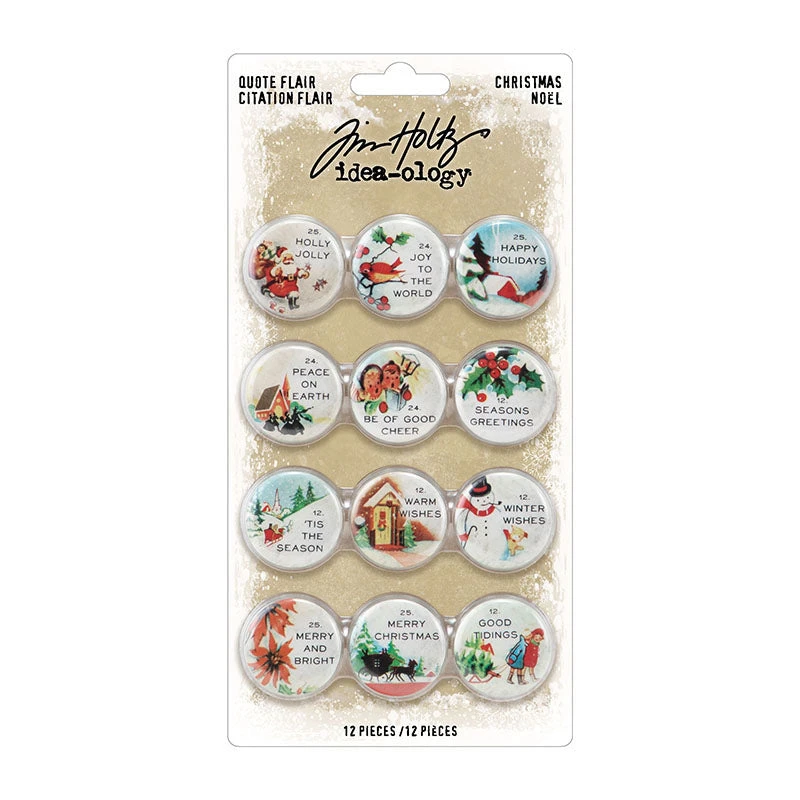 *Tim Holtz Idea-ology Christmas Quote Flair Th94196 3 *Tim Holtz Idea-ology Christmas Quote Flair Th94196