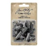 Tim Holtz Idea-ology Hinge Clips Nickel Metal Hardware TH92692