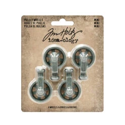 Tim Holtz Idea-ology MINI PULLEY WHEELS Findings TH93580