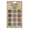 Tim Holtz Idea-ology MUSE TOKENS Coin Metal TH92676