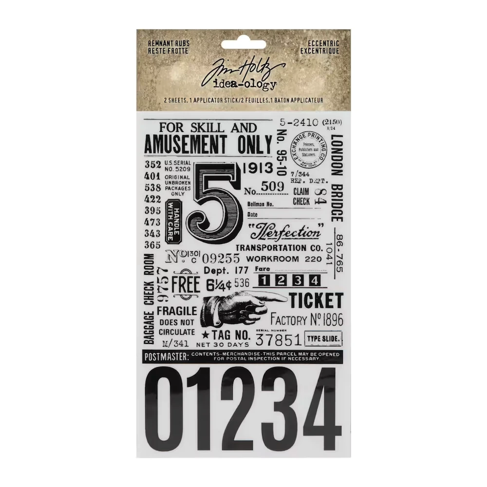 Tim Holtz Idea-ology REMNANT RUBS LABELED Th94237 3 Tim Holtz Idea-ology REMNANT RUBS LABELED Th94237