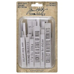 Tim Holtz Idea-ology THEORIES Quote Chips Th94045