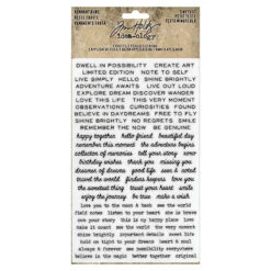Tim Holtz Idea-ology TINY TEXT Remnant Rubs Th93695