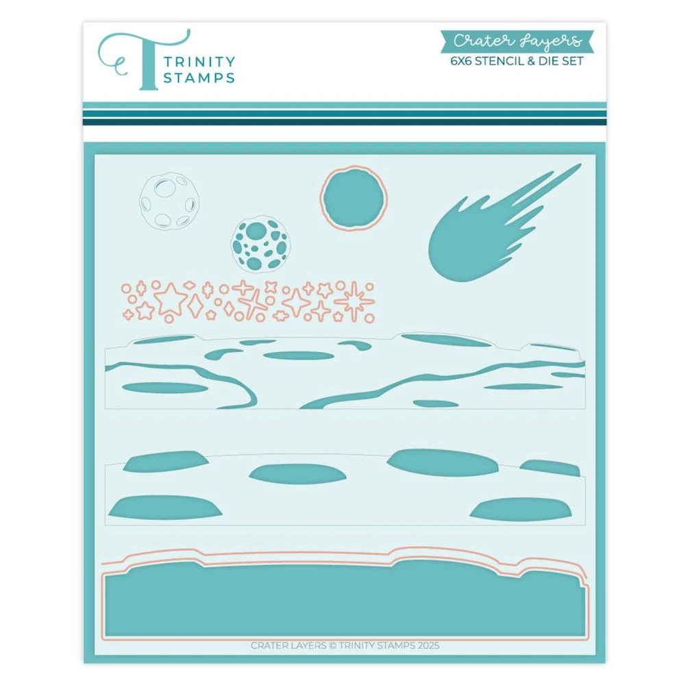 Trinity Stamps Crater Layers Die And Stencil Set Tss-088 3 Trinity Stamps Crater Layers Die And Stencil Set Tss-088