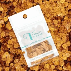 Trinity Stamps Orange Sparkle Spots Flat Confetti Embellishment Mix Emb-0241