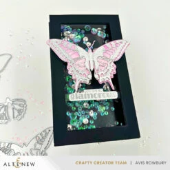Altenew Stellar Sequins Twinkling Pink Alt10631 -Simon Says Stamp TwinklingPink DazzlingDiamond ClearIridescentAvisRowbury