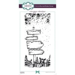 Creative Expressions Festive Trail Cling Stamp Umsdb168*