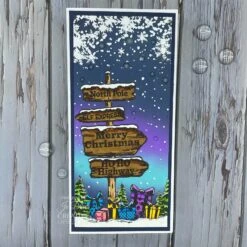 Creative Expressions Festive Trail Cling Stamp Umsdb168* -Simon Says Stamp UMSDB168 3