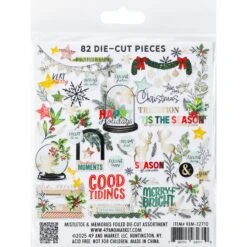 49 And Market Mistletoe And Memories Foiled Die-Cuts Vbm-32710 7 49 And Market Mistletoe And Memories Foiled Die-Cuts Vbm-32710 -Simon Says Stamp VBM 32710 Foiled Die Cut Assortment 2