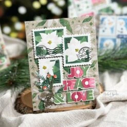 Waffle Flower Poinsettia Background Stencil 421770 -Simon Says Stamp WF ChristmasPostageCards 2 e03b7071 a900 4097 97dd ee01d6098970