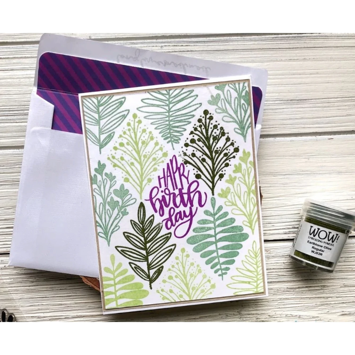 WOW Embossing Powder Earthtone Olive Regular Wj03r 4 WOW Embossing Powder Earthtone Olive Regular Wj03r - Image 2