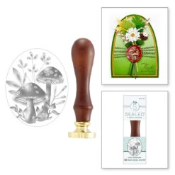 Spellbinders Forest Mushrooms 3D Wax Seal Stamp Ws3d-001 -Simon Says Stamp WS3D 001 Sealed 3D Botanicals Forest Mushrooms Combo