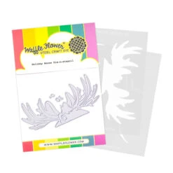 Waffle Flower Holiday Moose Die-n-stencil 422121