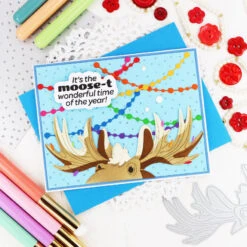 Waffle Flower Holiday Moose Die-n-stencil 422121 -Simon Says Stamp Waffle Flower Holiday Moose Die n stencil 422121 streamers