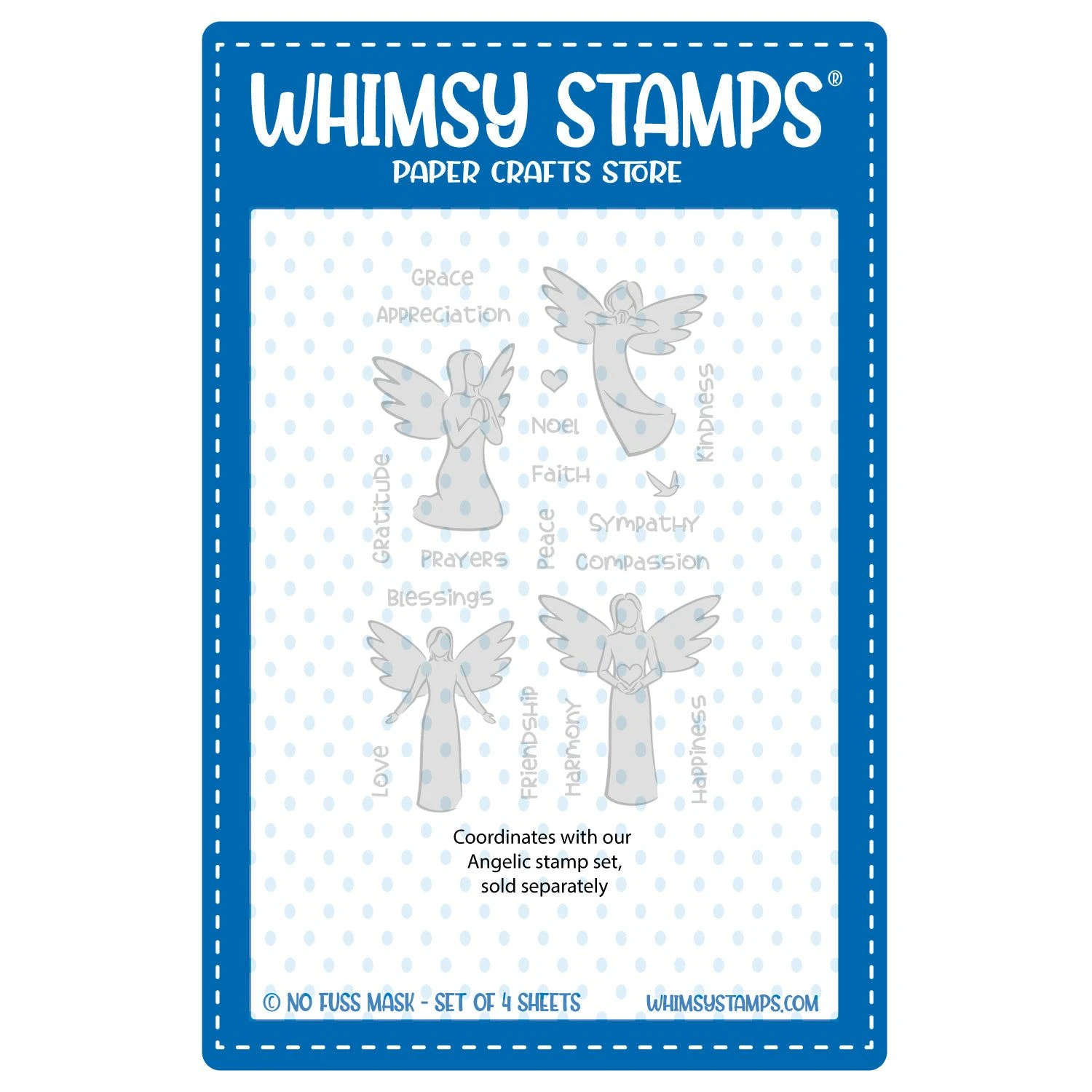 Whimsy Stamps Angelic NoFuss Masks Wsnfm43 3 Whimsy Stamps Angelic NoFuss Masks Wsnfm43