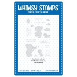 Whimsy Stamps Bear Bubbles NoFuss Masks Wsnfm46