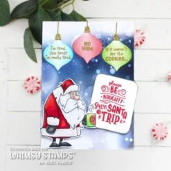 Whimsy Stamps Merry Stressmas Clear Stamps And Mask Set 9 Whimsy Stamps Merry Stressmas Clear Stamps And Mask Set -Simon Says Stamp Whimsy Stamps Merry Stressmas Clear Stamps and Mask Set santa