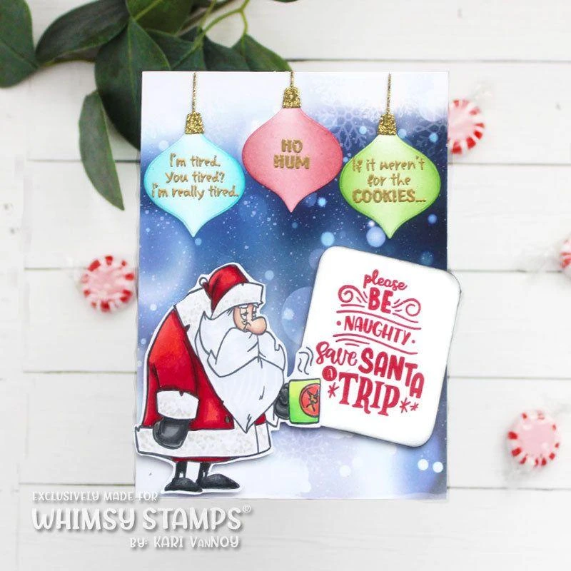 Whimsy Stamps Merry Stressmas Clear Stamps And Mask Set 6 Whimsy Stamps Merry Stressmas Clear Stamps And Mask Set - Image 4
