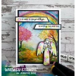 Whimsy Stamps Rainbow Angel Clear Stamp And Mask Set 9 Whimsy Stamps Rainbow Angel Clear Stamp And Mask Set -Simon Says Stamp Whimsy Stamps Rainbow Angel Clear Stamp and Mask Set sympathy